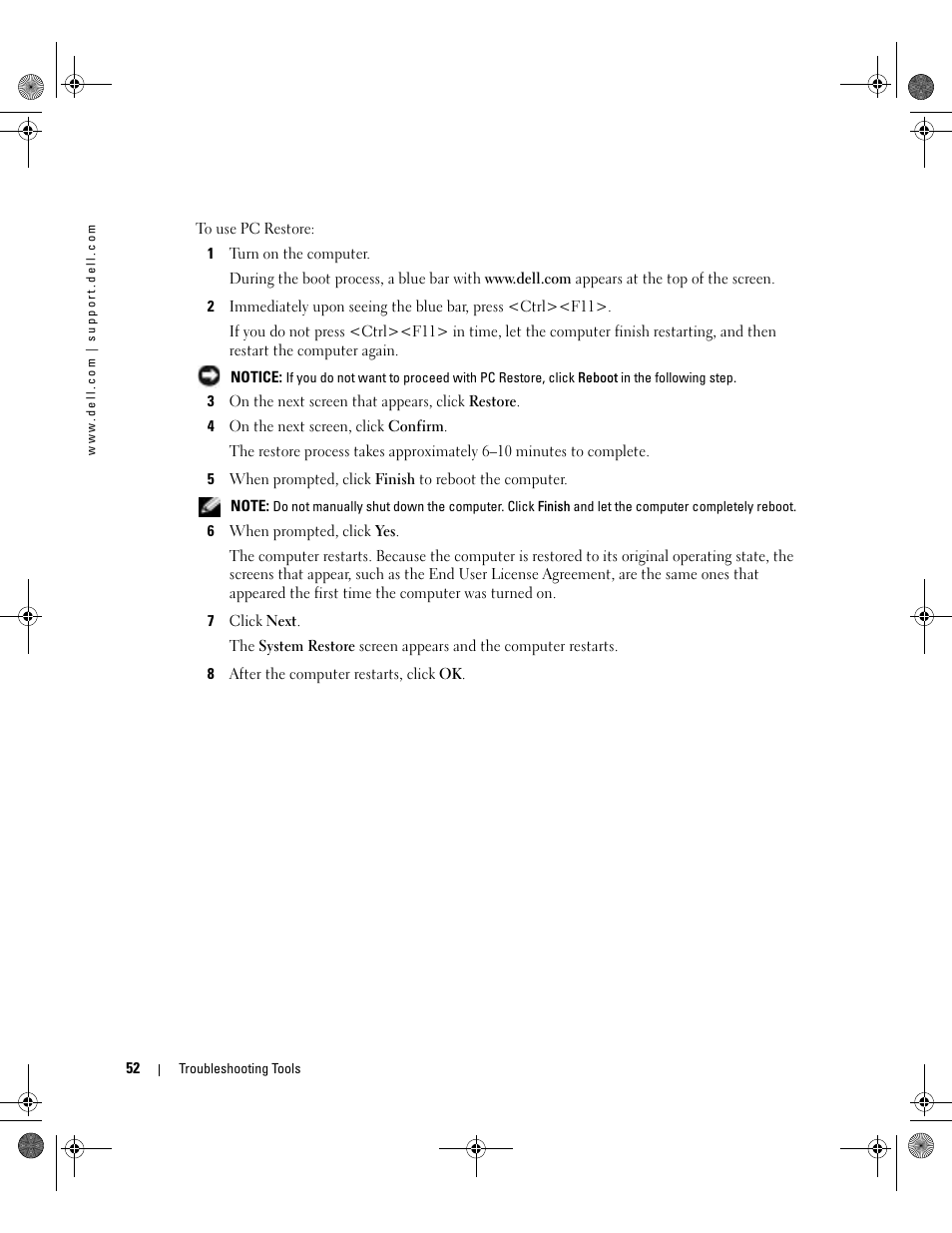 Dell Dimension 5000 User Manual | Page 52 / 140
