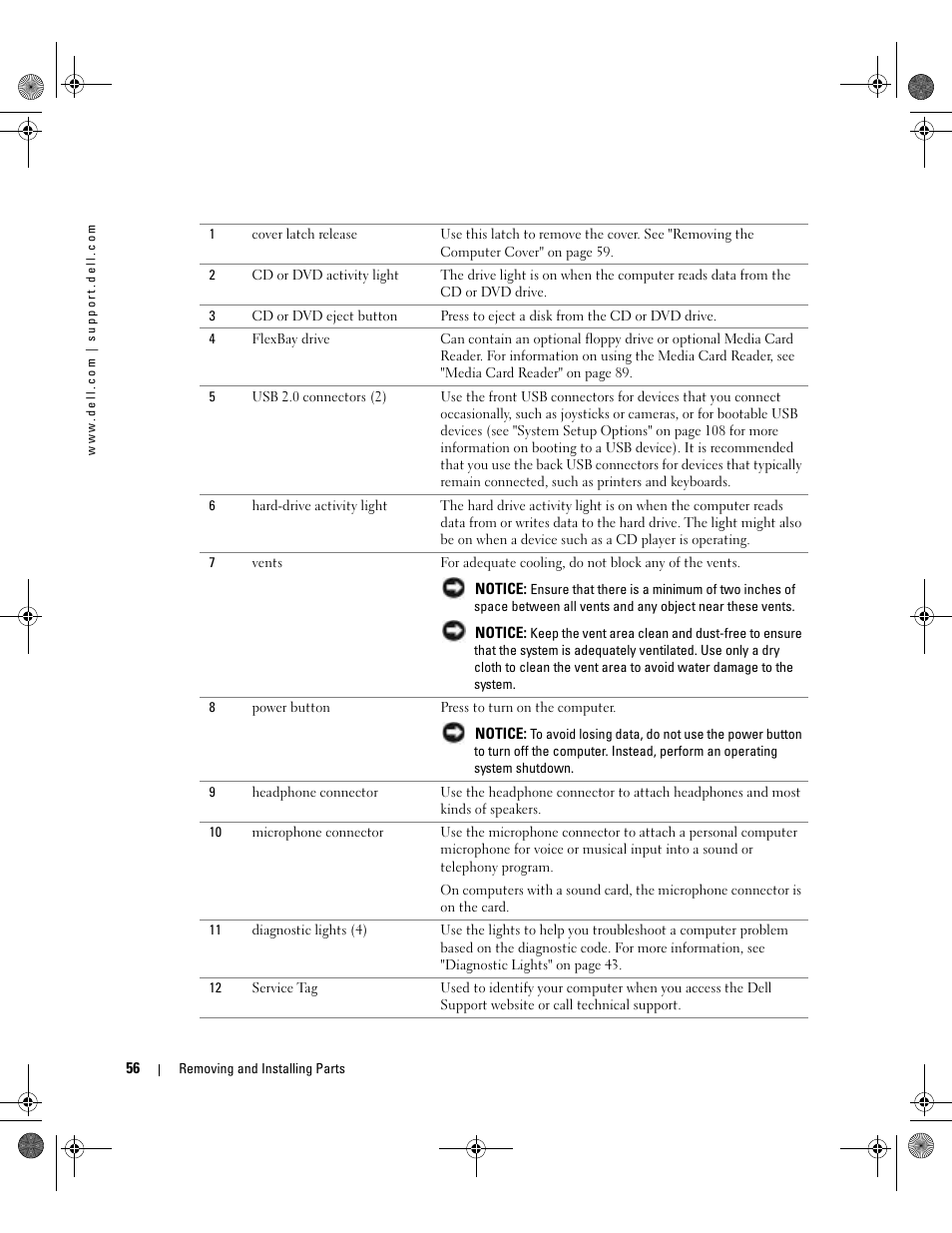 Dell Dimension 5000 User Manual | Page 56 / 140