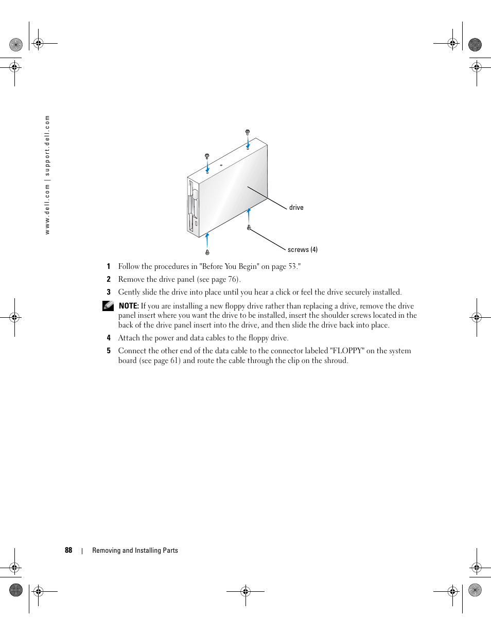 Dell Dimension 5000 User Manual | Page 88 / 140