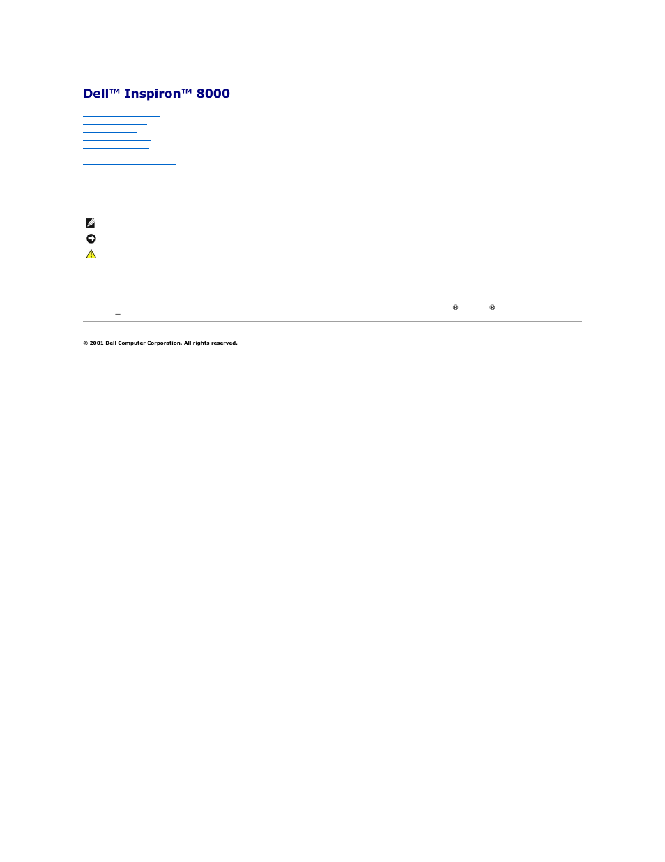 Dell Inspiron 8000 User Manual | 53 pages
