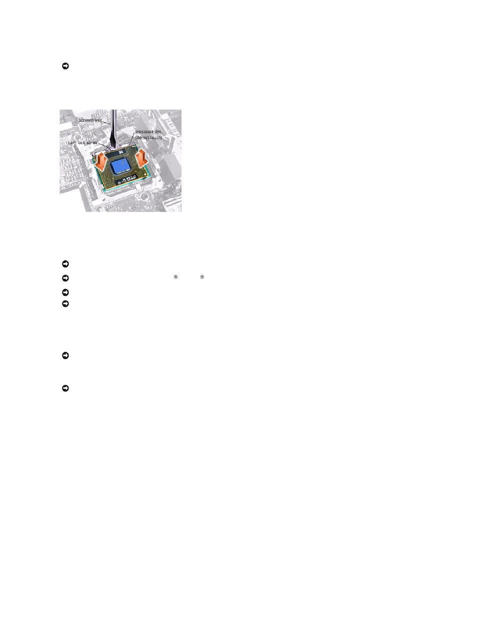 Replacing the microprocessor module | Dell Inspiron 8000 User Manual | Page 30 / 53