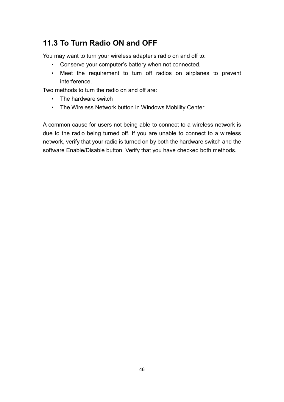 3 to turn radio on and off | Dell Wireless Dock User Manual | Page 50 / 52