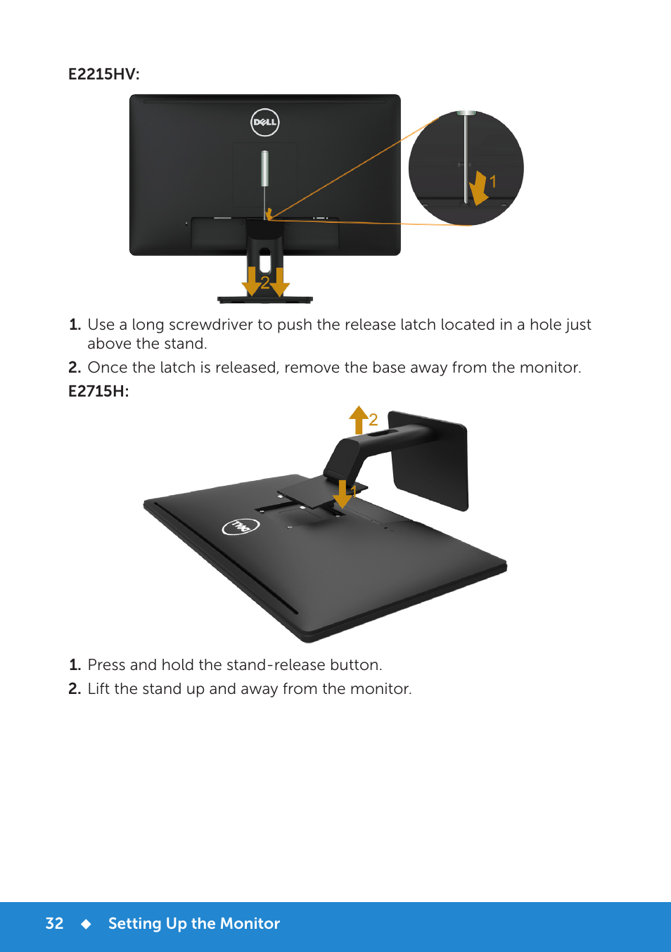 Dell E2215HV Monitor User Manual | Page 32 / 82