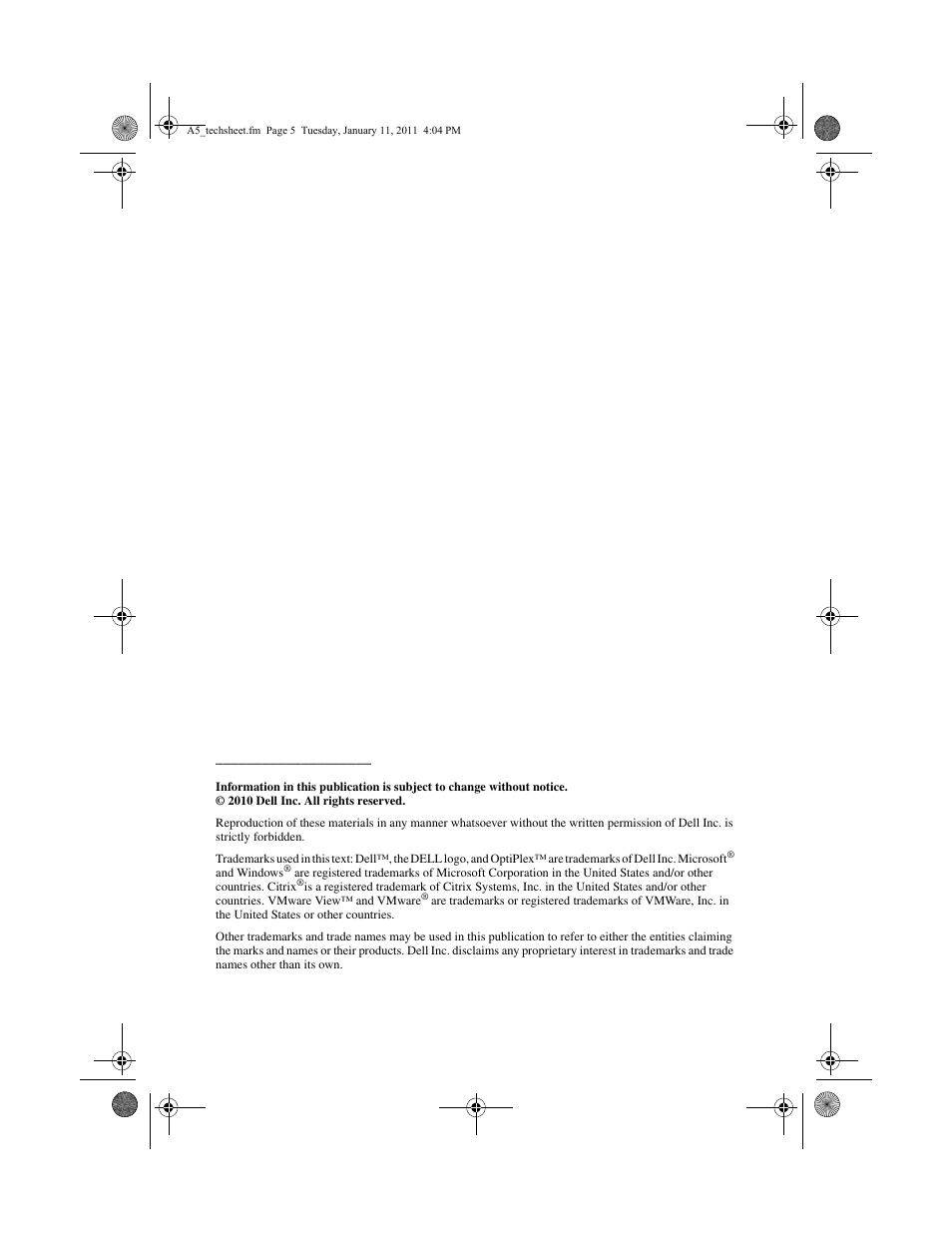 Dell OptiPlex FX160 (Late 2008) User Manual | Page 5 / 6