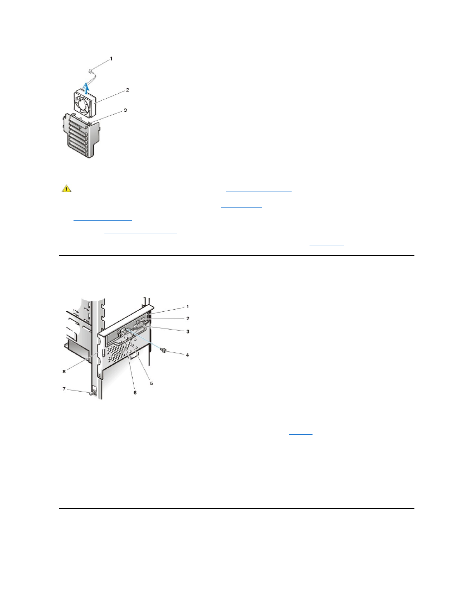 Control panel, Chassis intrusion switch | Dell Precision 620 User Manual | Page 17 / 30