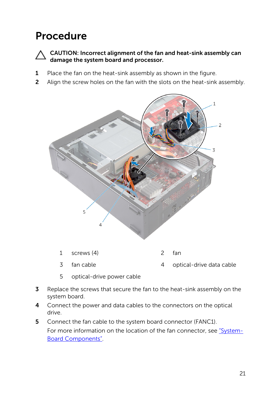 Procedure | Dell Inspiron Small Desktop (3646, Mid 2014) User Manual | Page 21 / 57