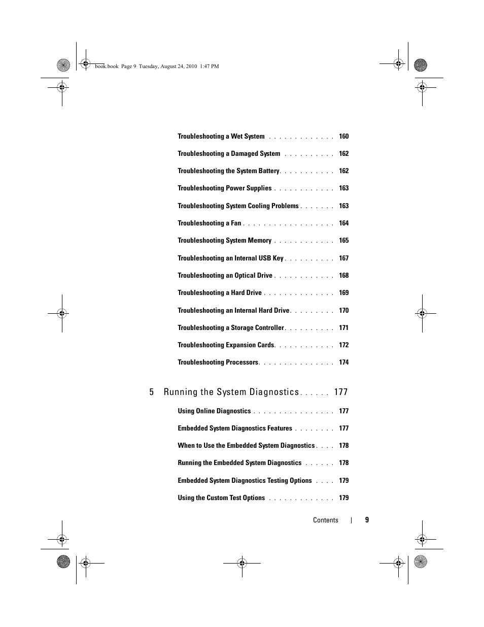 5 running the system diagnostics | Dell POWEREDGE R515 User Manual | Page 9 / 194