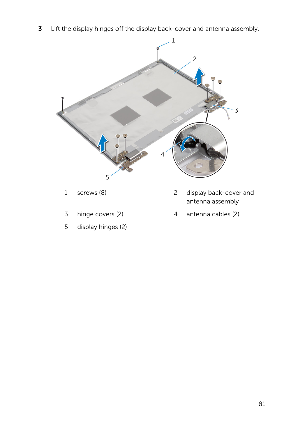 Dell Inspiron 13 7000 Series 2-in-1(7348, Early 2015) User Manual | Page 81 / 94