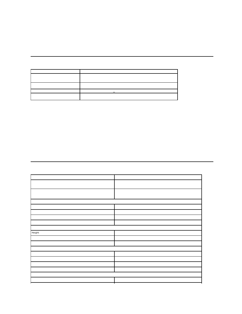 Electrical specifications, Physical characteristics | Dell P2411H Monitor User Manual | Page 8 / 37