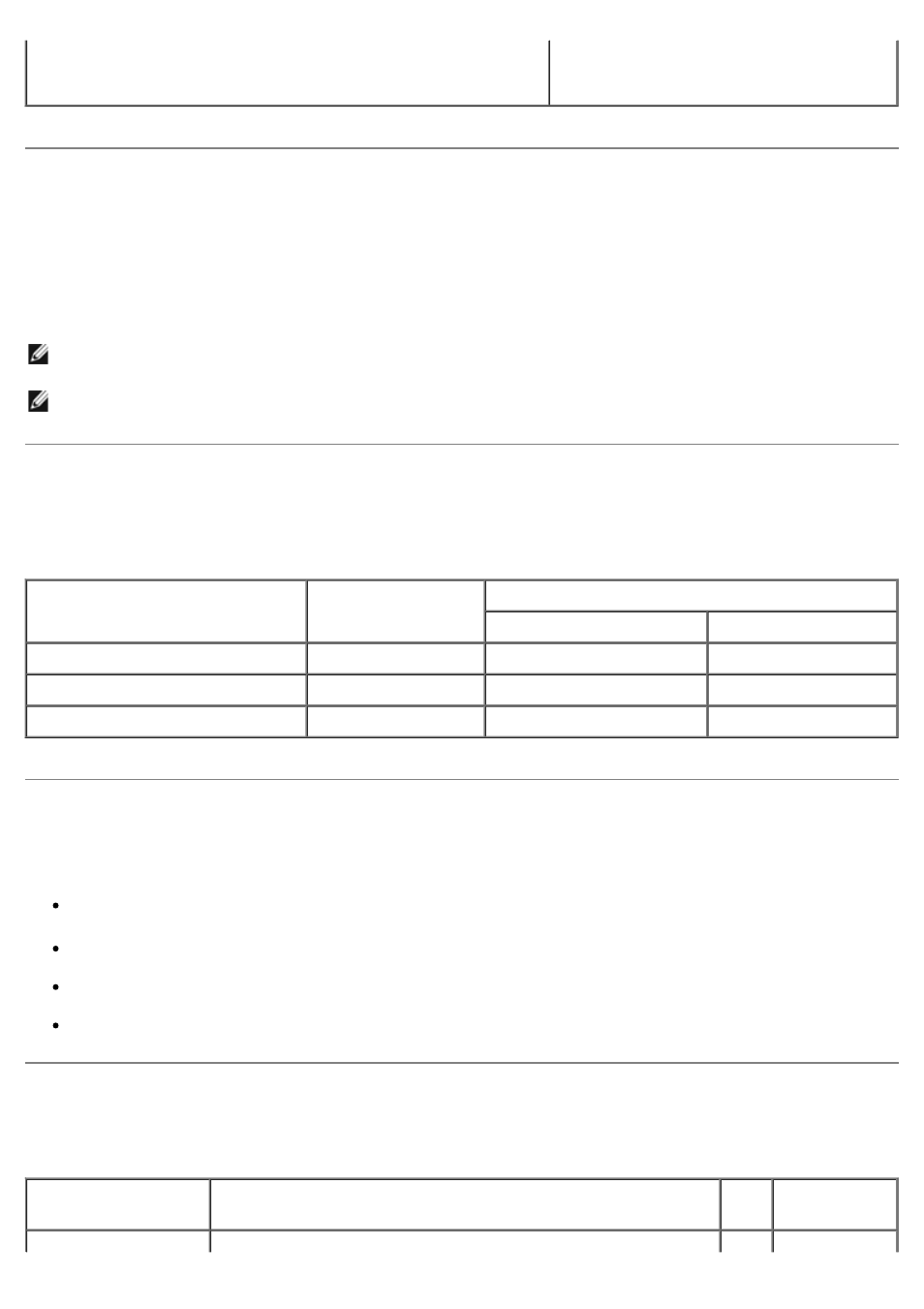 Operating system support, Memory specifications and requirements, Fax mode capabilities | Print and scan mode capabilities | Dell 968w All In One Wireless Photo Printer User Manual | Page 147 / 181