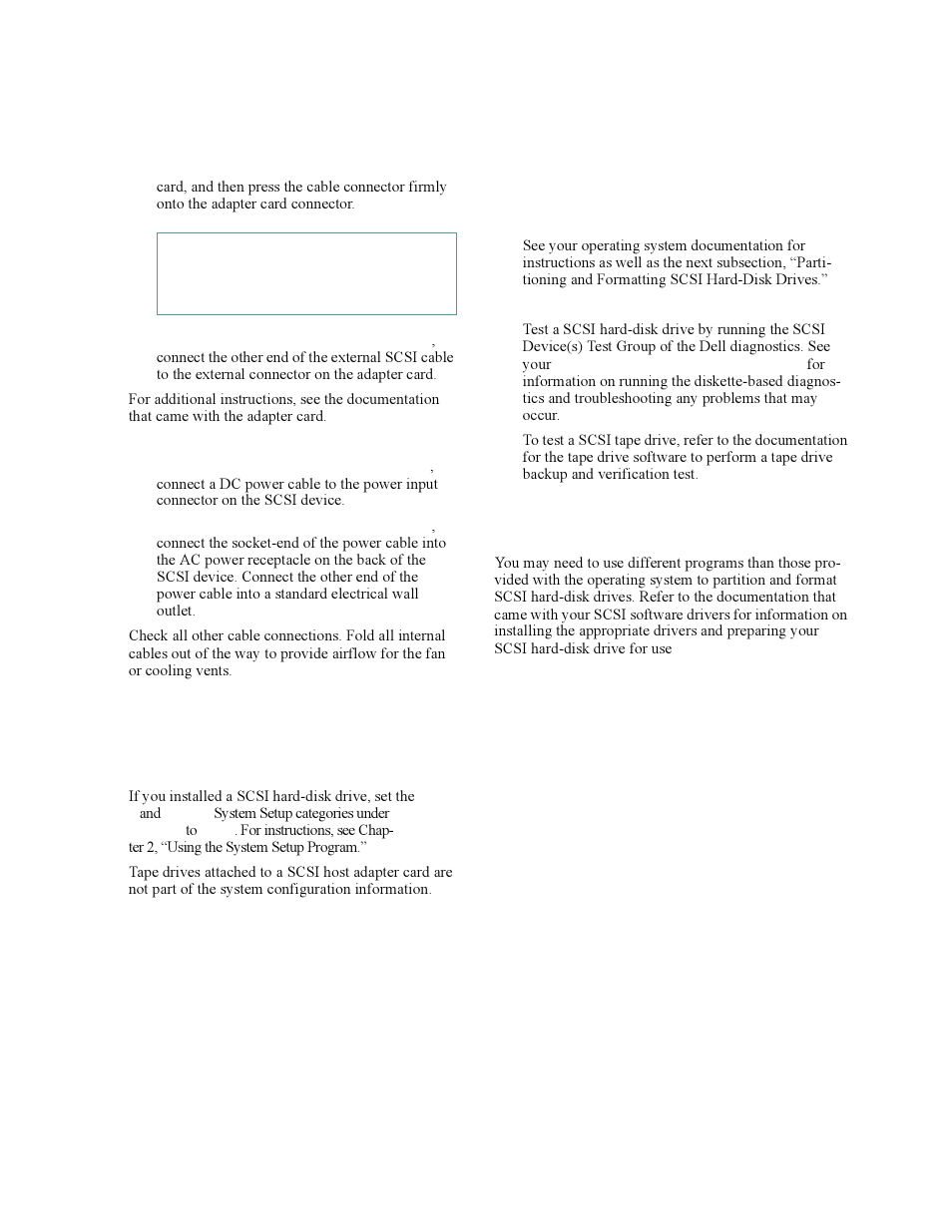 Partitioning and formatting scsi hard-disk drives | Dell OptiPlex Gxi User Manual | Page 103 / 140