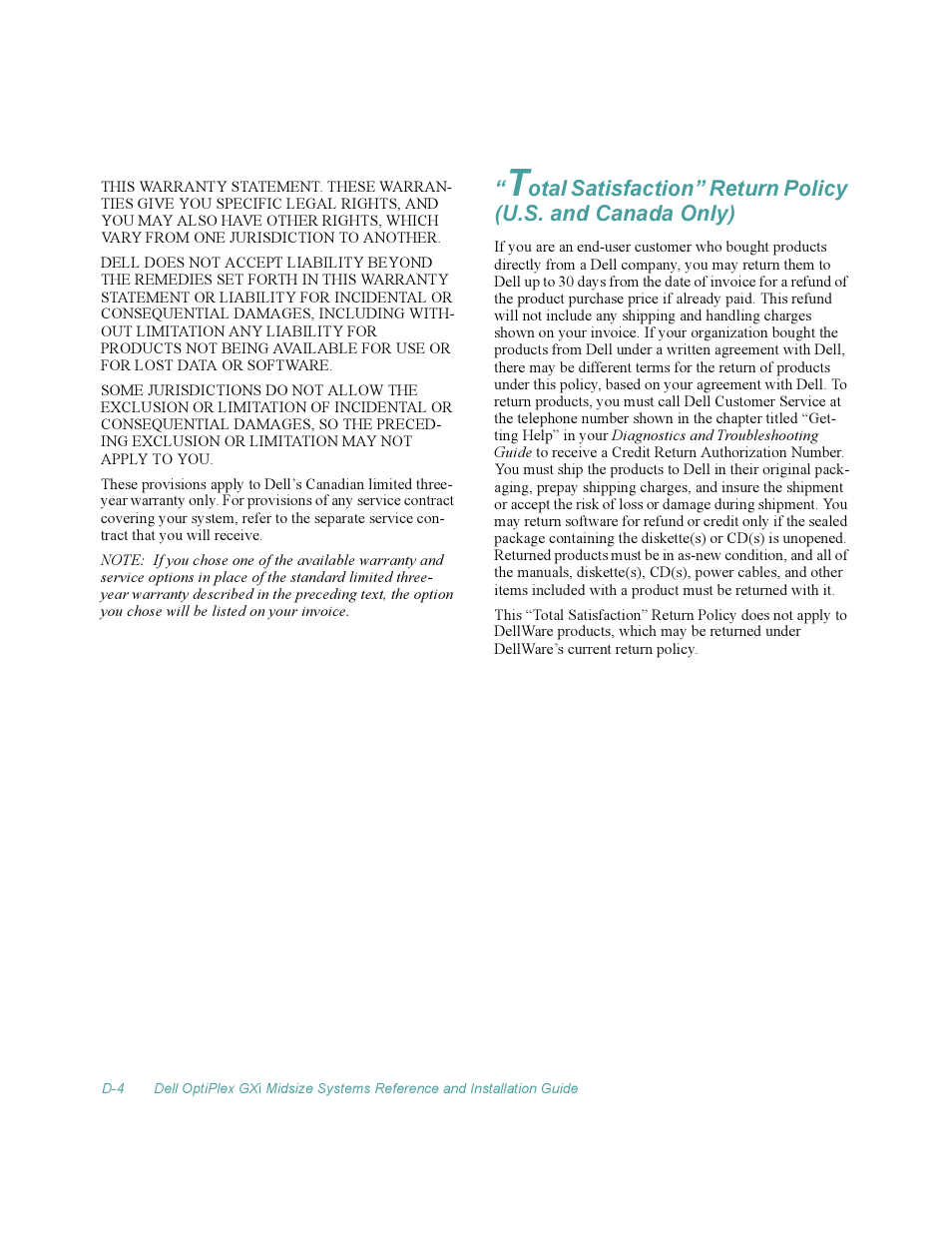 Dell OptiPlex Gxi User Manual | Page 130 / 140