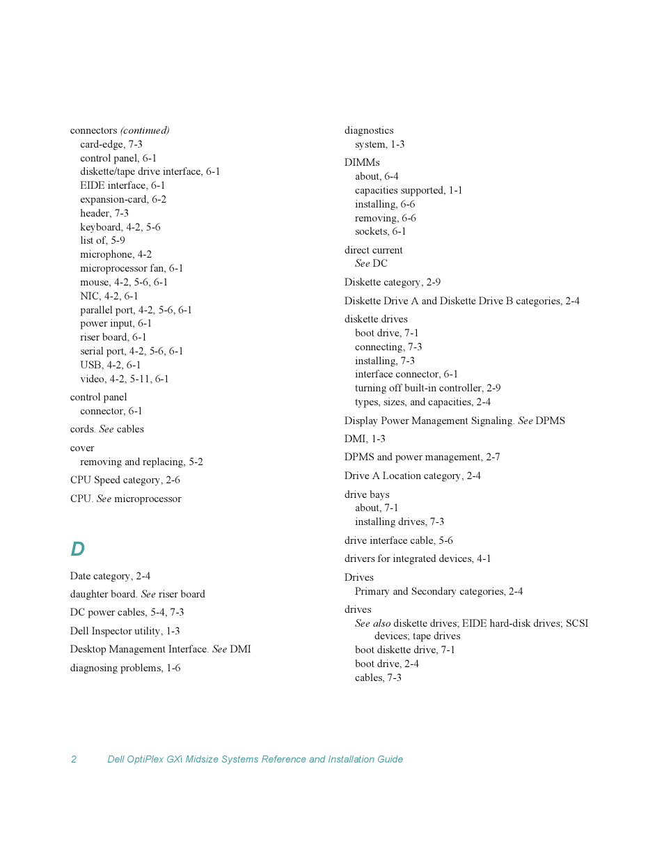 Dell OptiPlex Gxi User Manual | Page 132 / 140