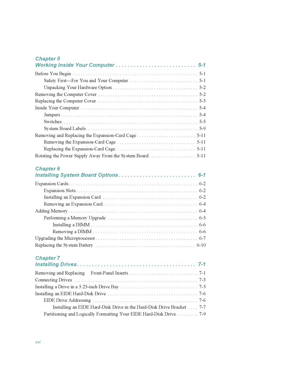 Dell OptiPlex Gxi User Manual | Page 16 / 140