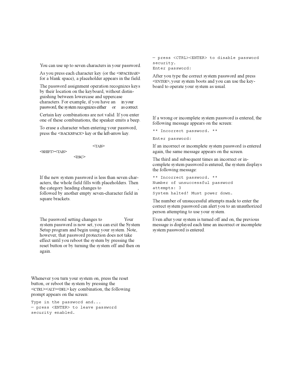 Using your system password to secure your system | Dell OptiPlex Gxi User Manual | Page 41 / 140