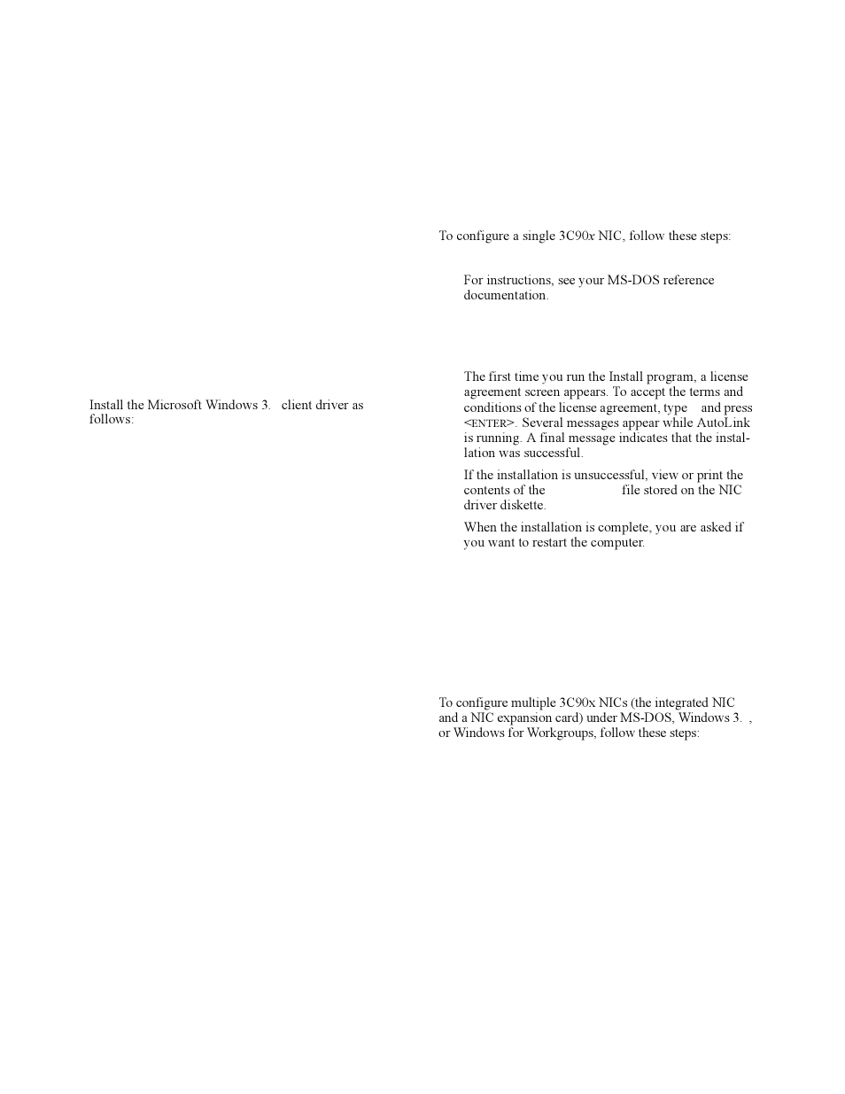 Microsoft windows 3.x client driver -5, Ms-dos client driver -5, Microsoft windows 3 | Client driver, Ms-dos client driver | Dell OptiPlex Gxi User Manual | Page 61 / 140