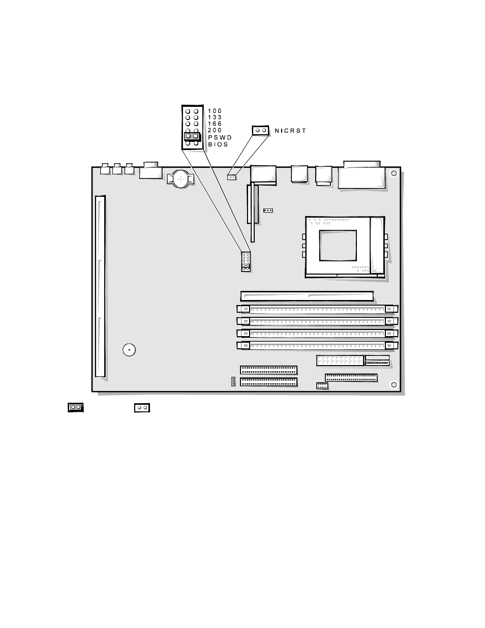 Figure 5-7, System board jumpers -8 | Dell OptiPlex Gxi User Manual | Page 73 / 140