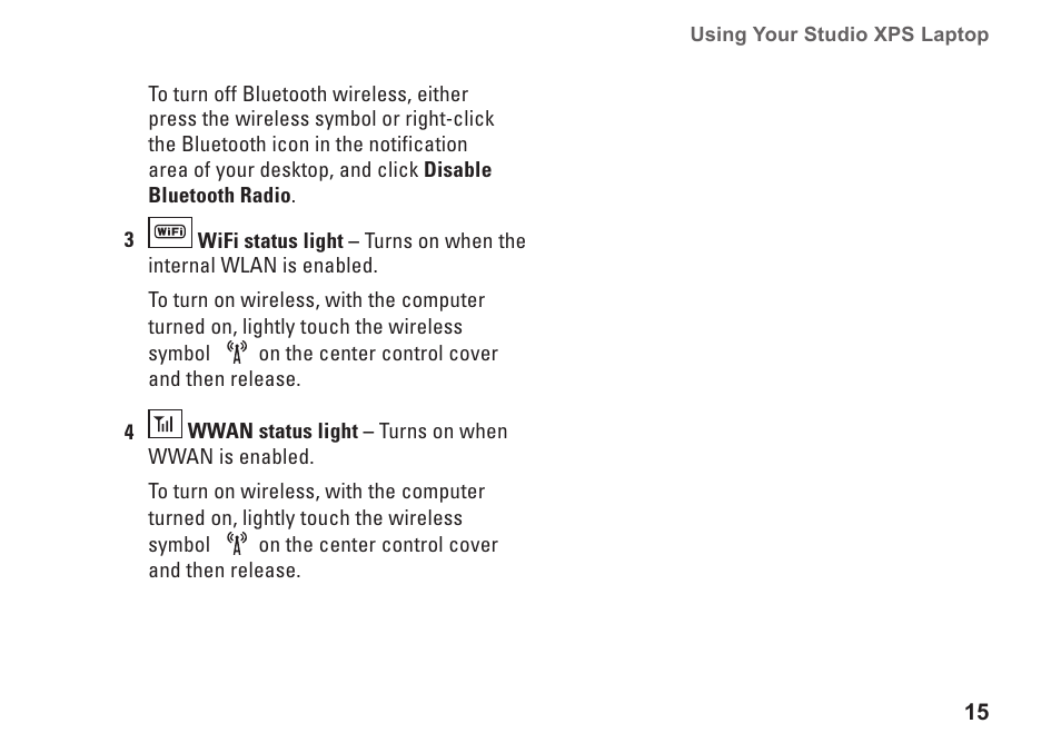 Dell Studio XPS M1640 (Mid 2010) User Manual | Page 17 / 80