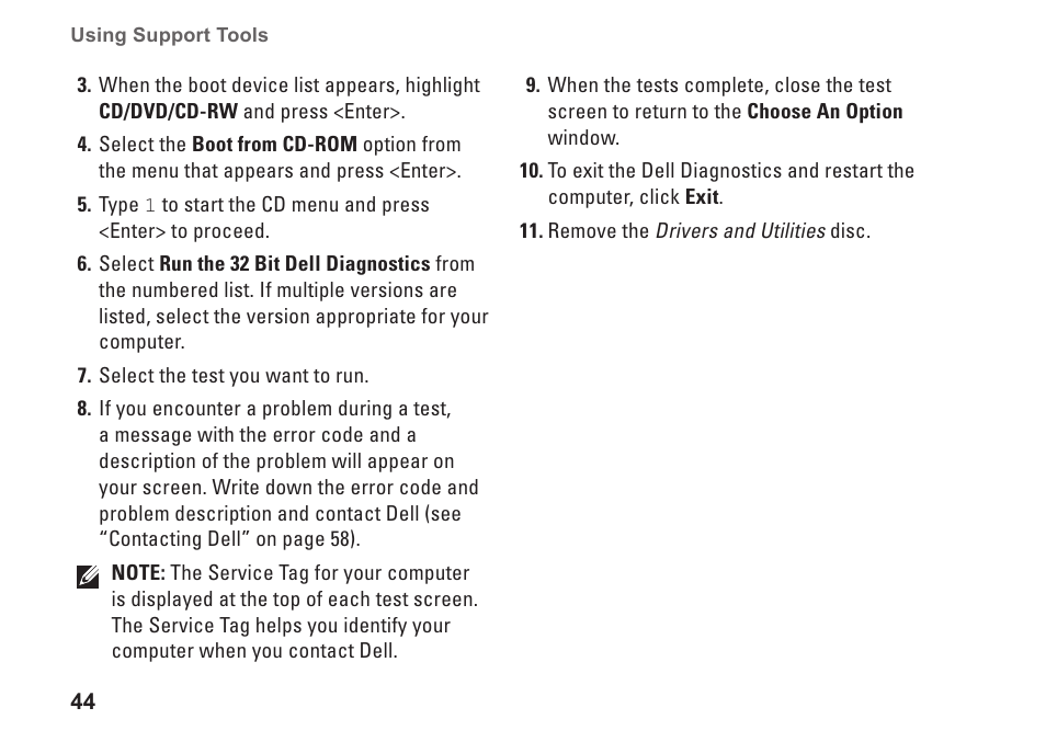 Dell Studio XPS M1640 (Mid 2010) User Manual | Page 46 / 80