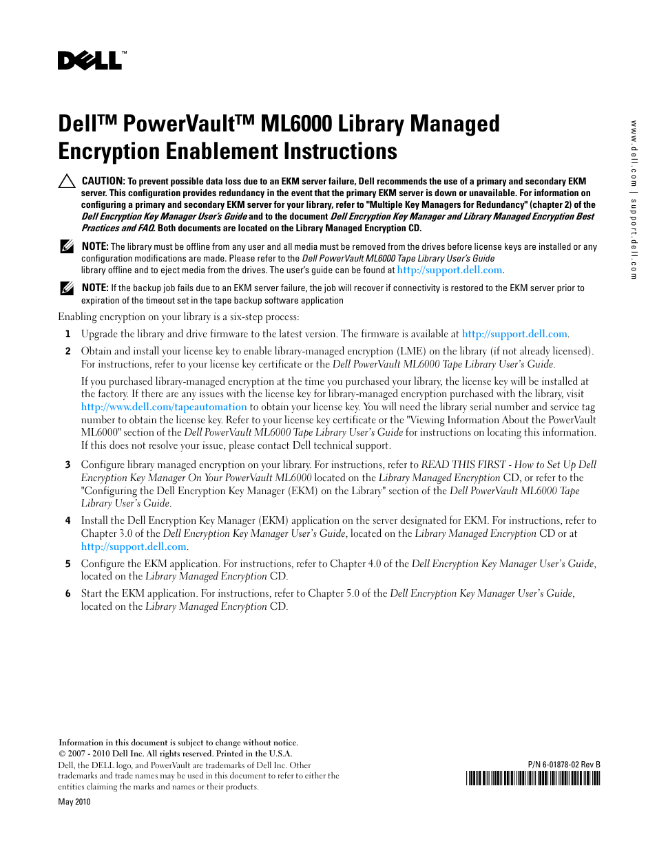 Dell PowerVault ML6000 User Manual | 1 page