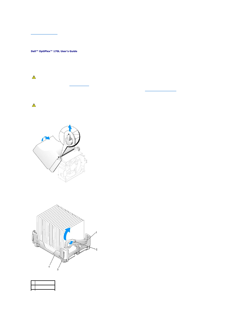 Processor, Replacing the processor | Dell OptiPlex 170L User Manual | Page 118 / 143