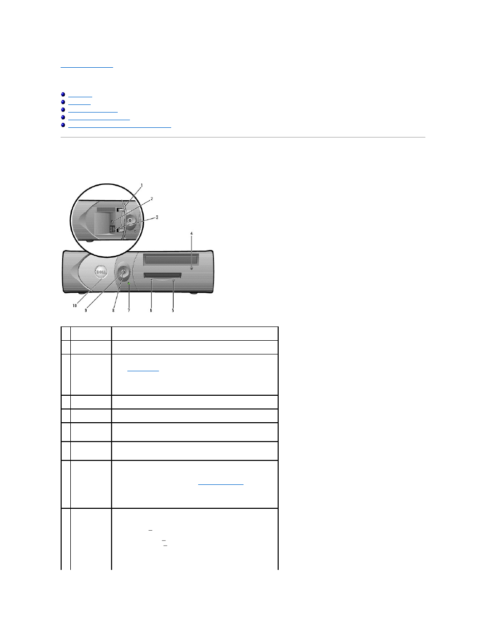 About your small desktop computer, Front view | Dell OptiPlex 170L User Manual | Page 72 / 143