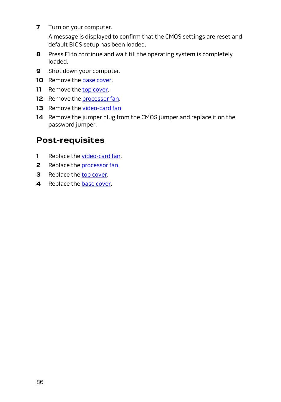 Post-requisites | Dell Alienware Alpha (Late 2014) User Manual | Page 86 / 87