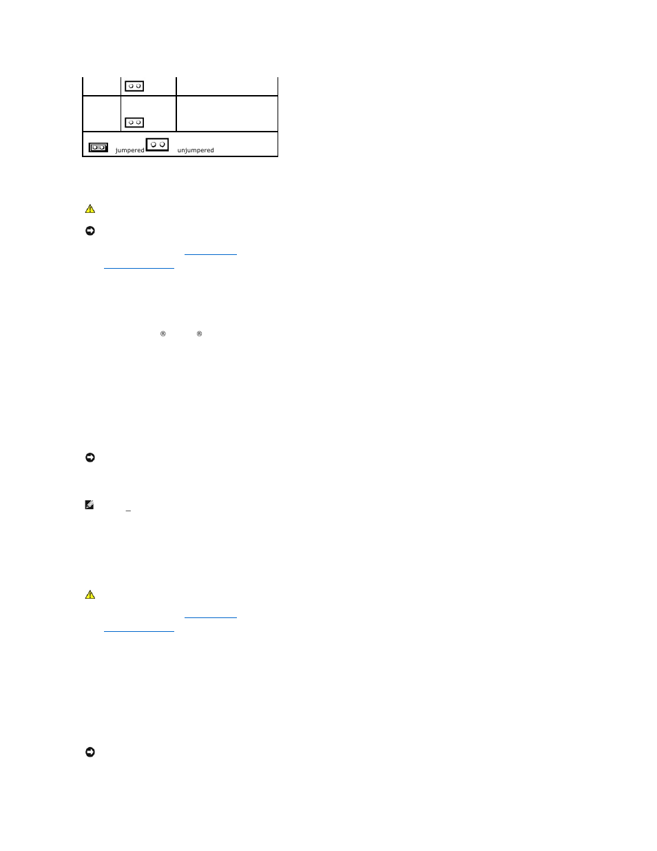 Clearing forgotten passwords, Clearing cmos settings | Dell OptiPlex SX280 User Manual | Page 10 / 95