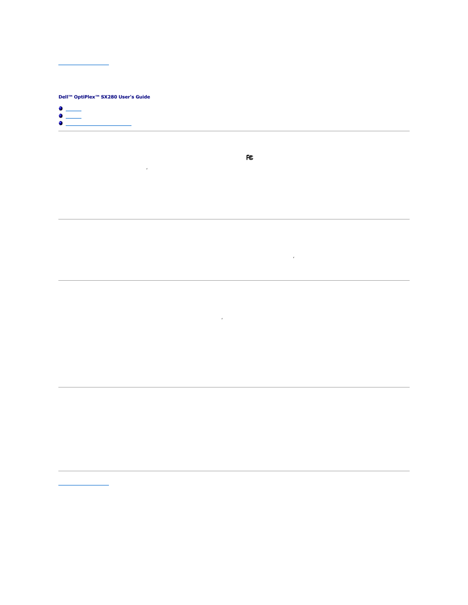 Fcc notices (u.s. only), Class a, Class b | Fcc identification information | Dell OptiPlex SX280 User Manual | Page 30 / 95