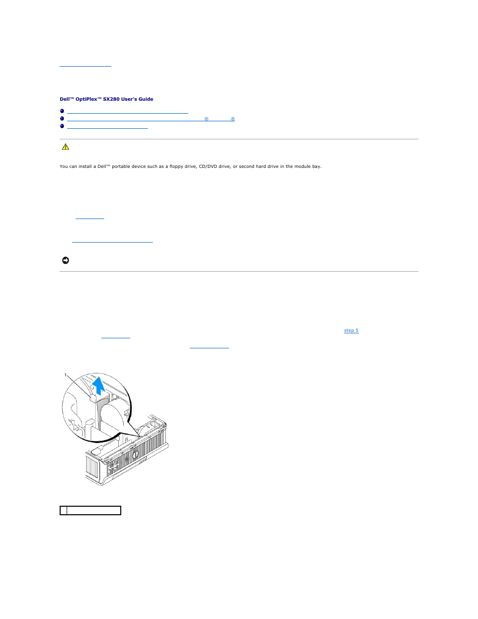 Module bay | Dell OptiPlex SX280 User Manual | Page 58 / 95