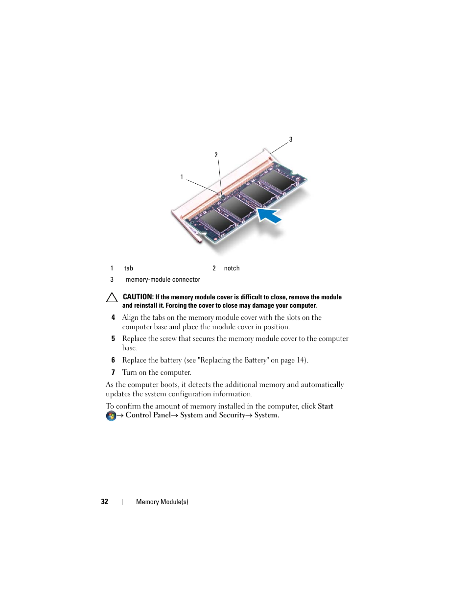 7 turn on the computer | Dell Inspiron 1428 (Late 2009) User Manual | Page 32 / 82