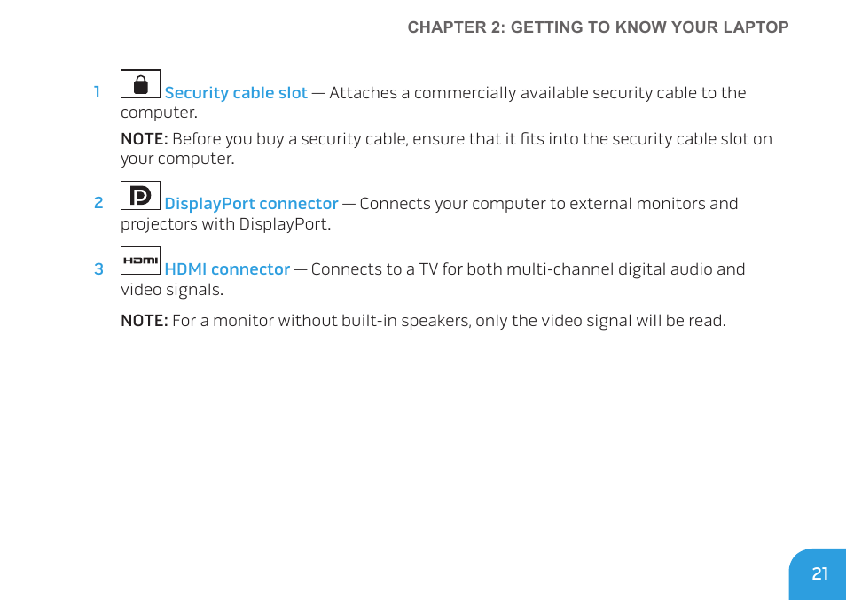 Dell Alienware M11x R2 (Mid 2010) User Manual | Page 21 / 112