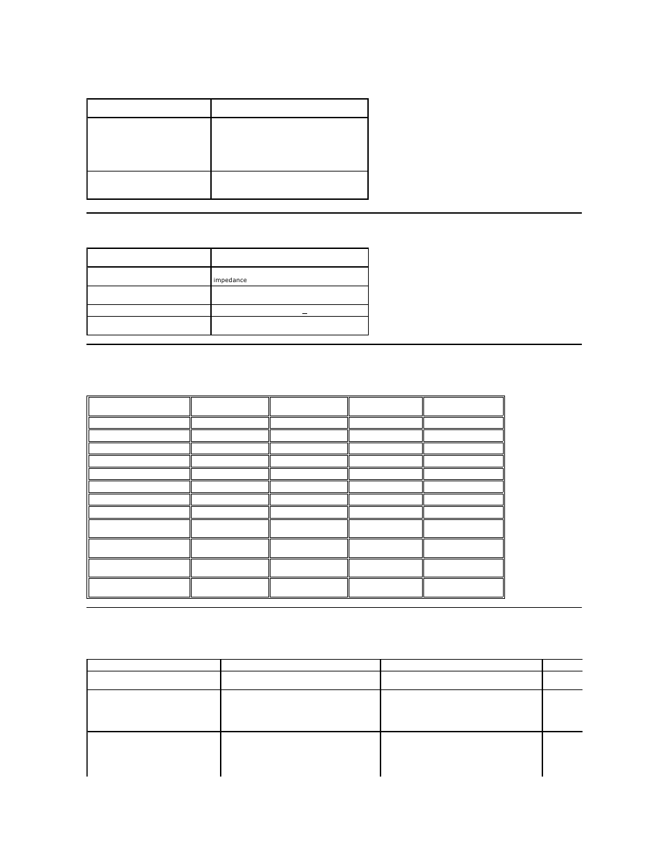 Preset display modes, Physical characteristics | Dell E2210H Monitor User Manual | Page 8 / 30