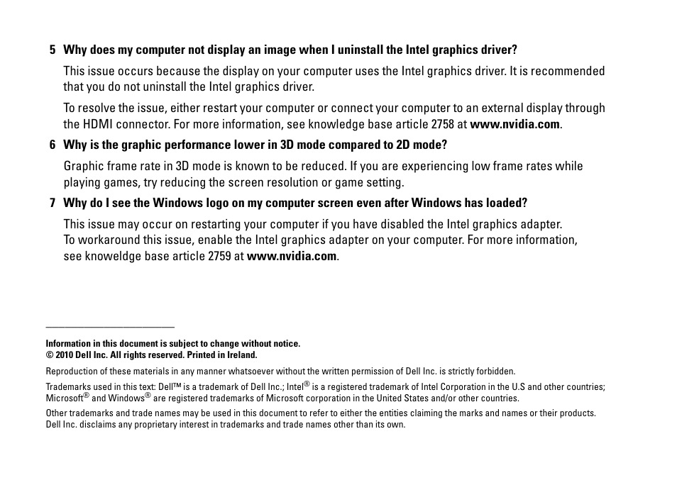 Dell XPS 17 (L702X, Early 2011) User Manual | Page 2 / 6