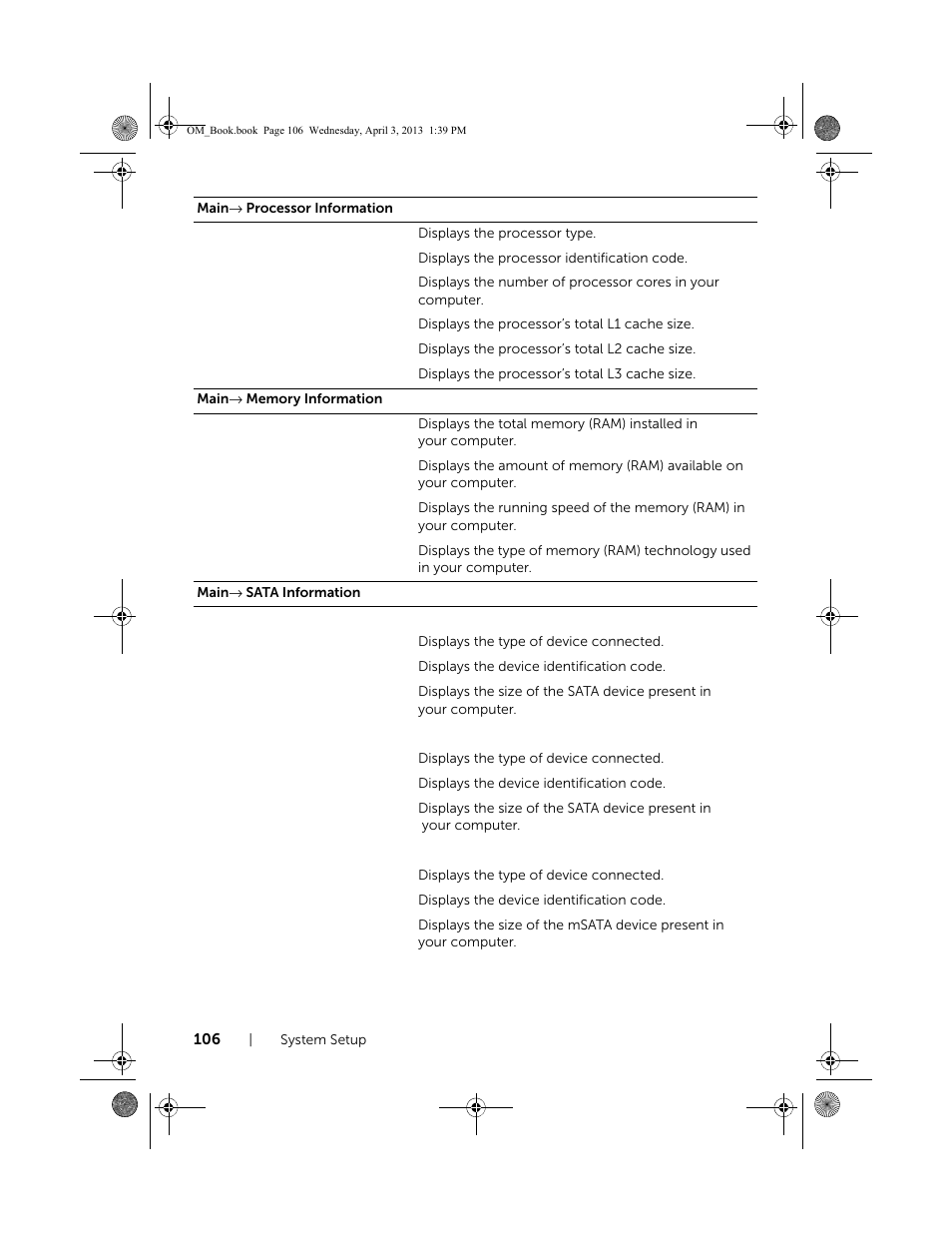 Dell XPS One 2720 (Mid 2013) User Manual | Page 106 / 117