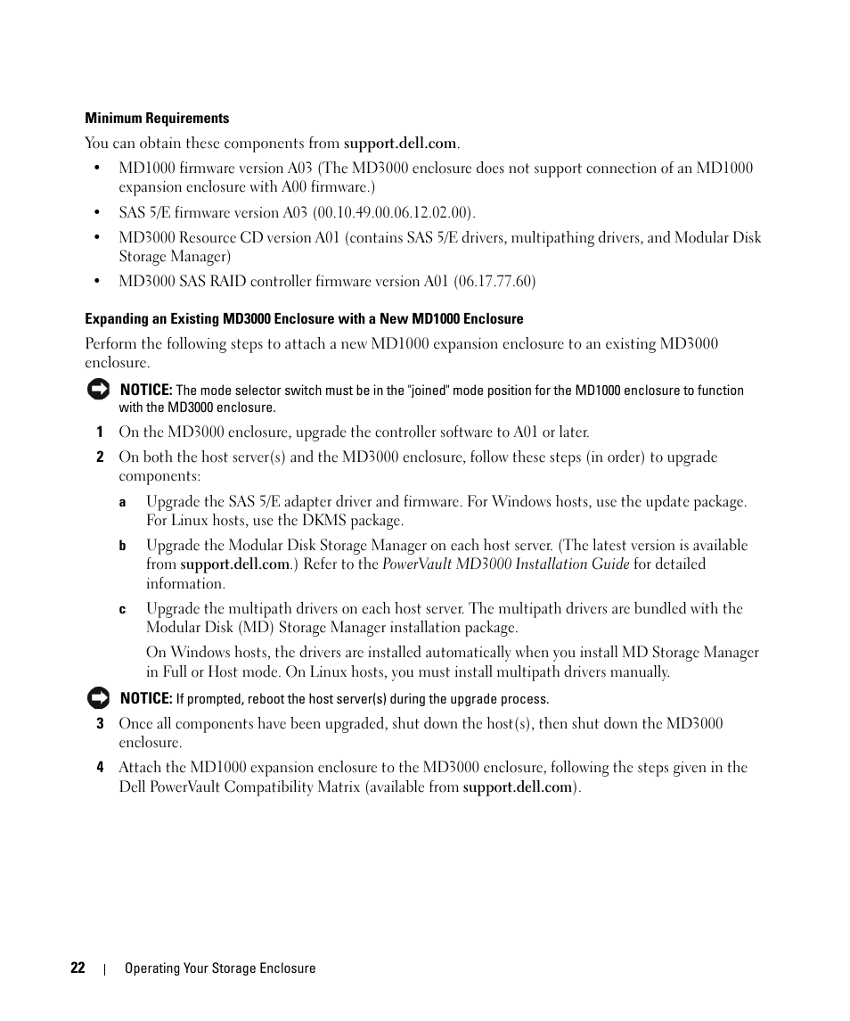 Dell POWERVAULT MD1000 User Manual | Page 22 / 64