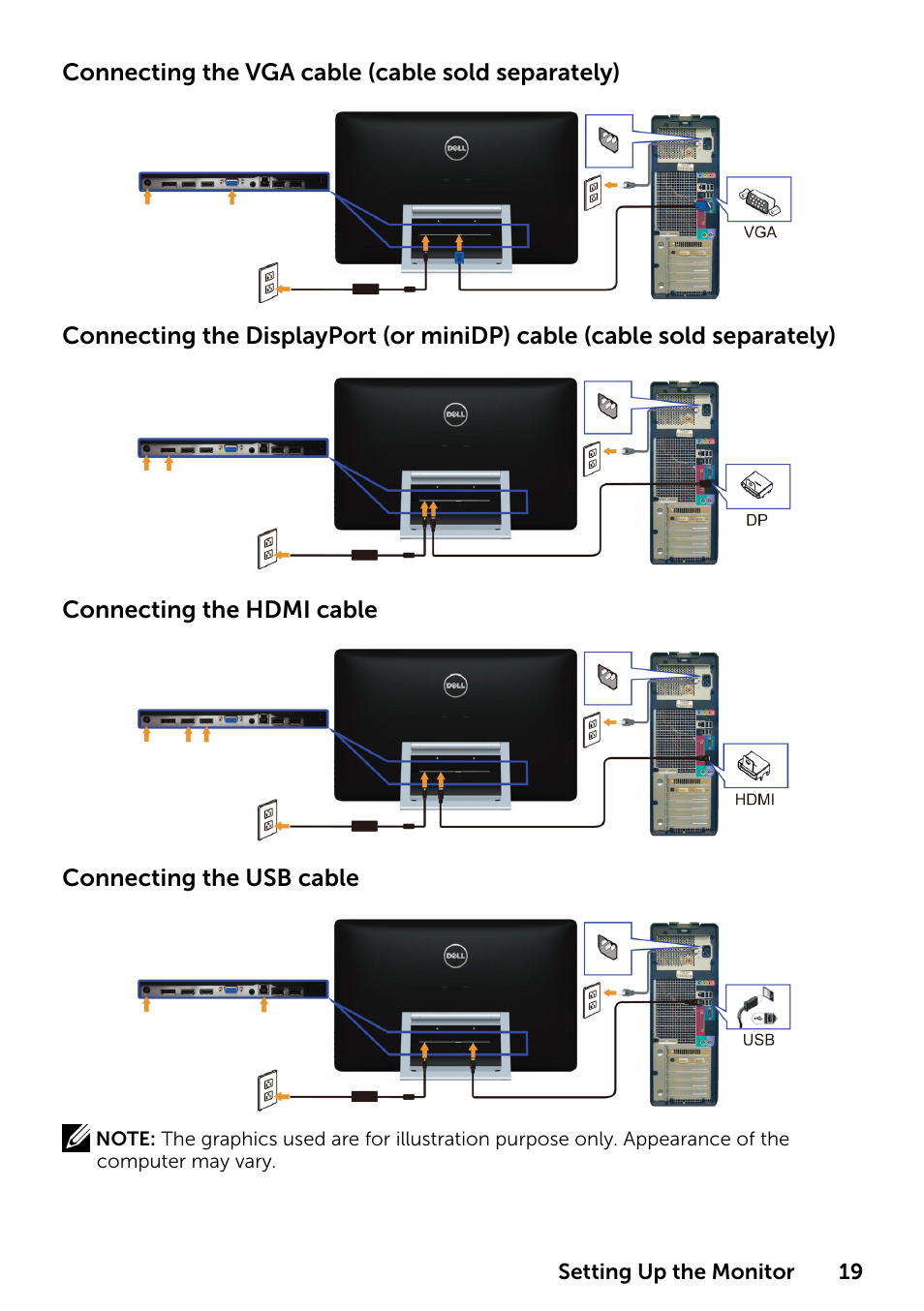 Dell P2314T Multi Touch Monitor with LED User Manual | Page 19 / 52