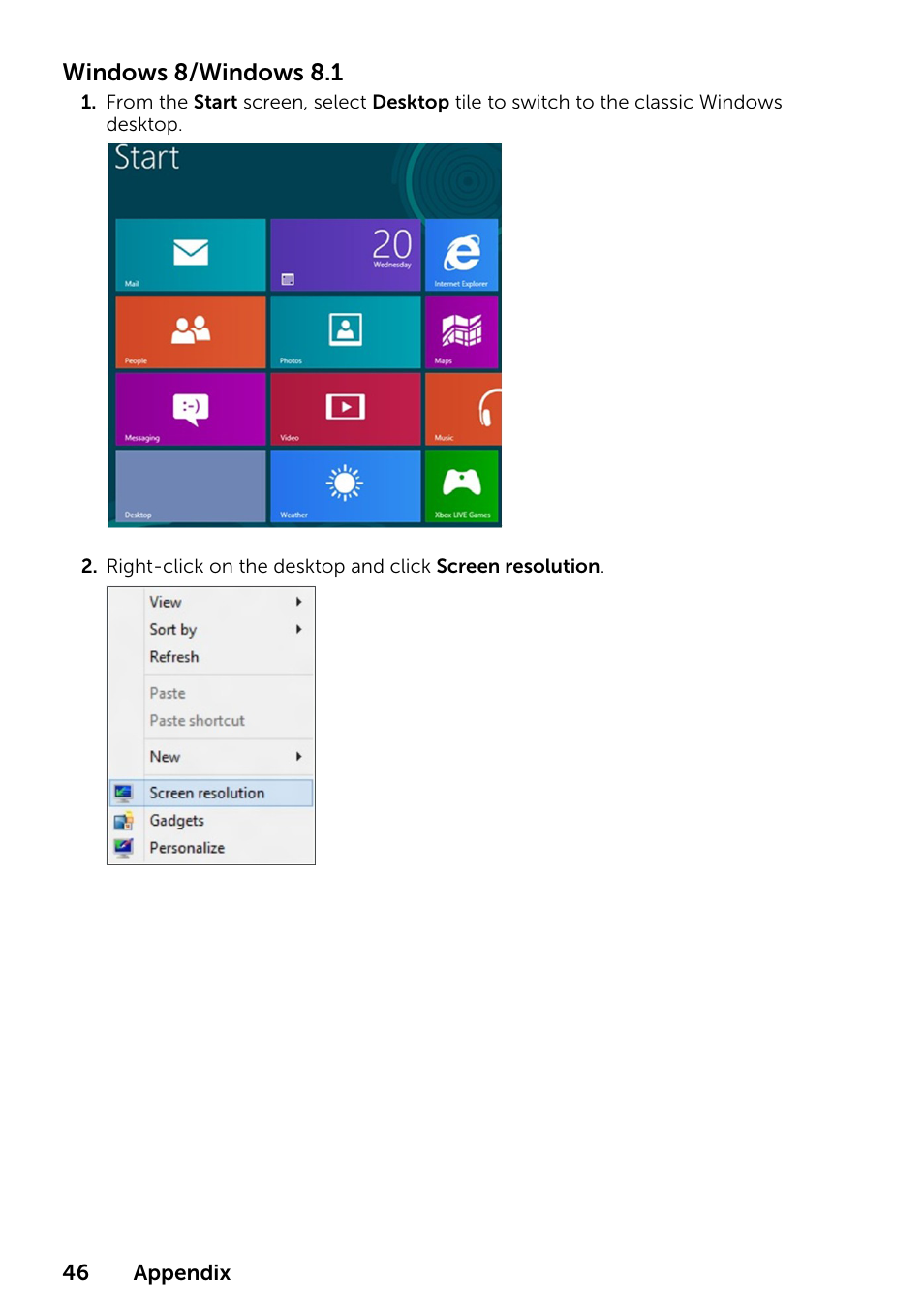 Dell P2314T Multi Touch Monitor with LED User Manual | Page 46 / 52