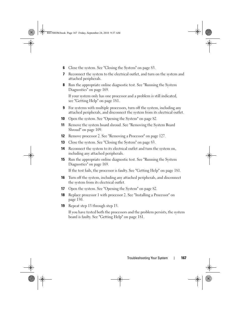 Dell PowerEdge R415 User Manual | Page 167 / 188