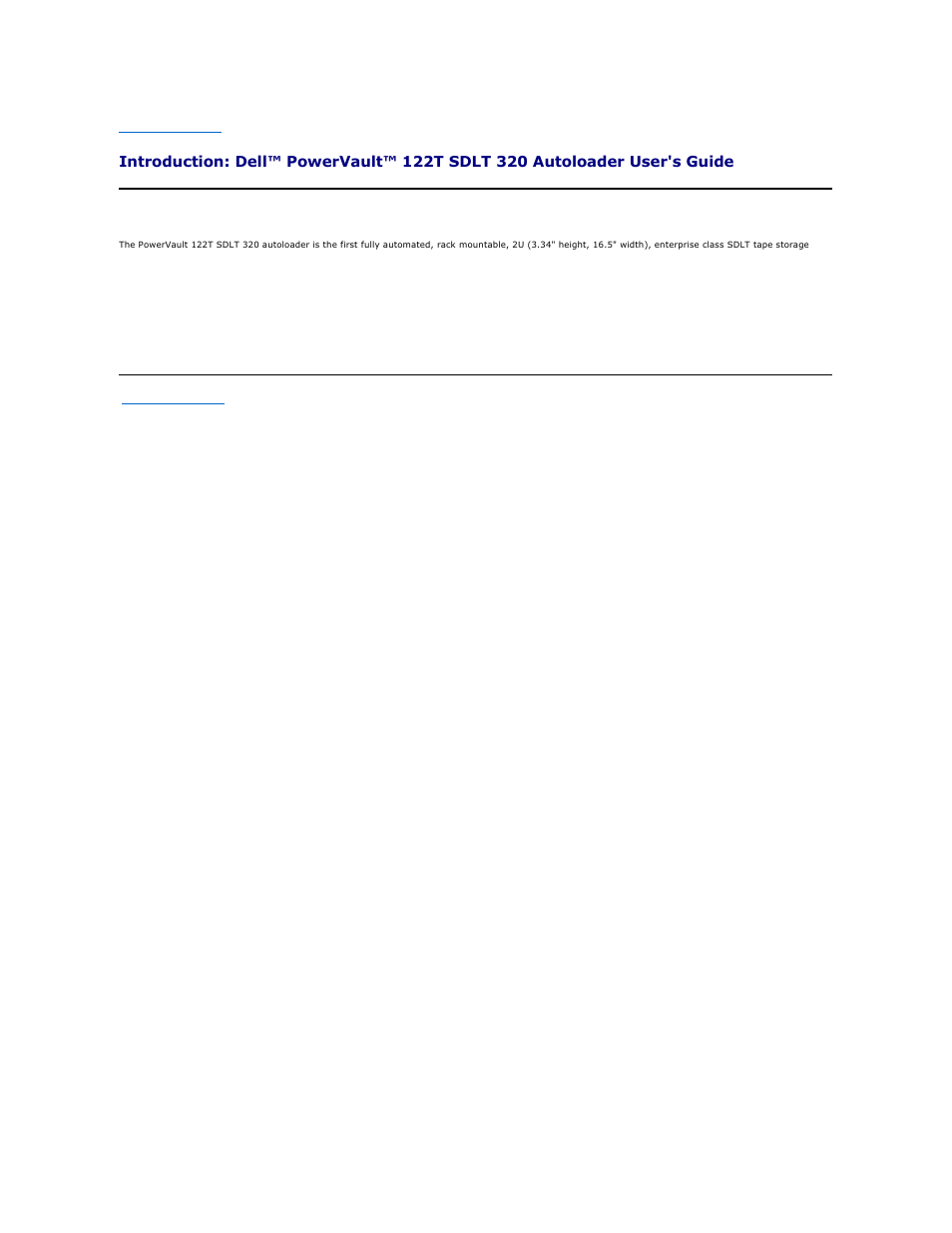 Overview | Dell PowerVault 122T LTO (Autoloader) User Manual | Page 30 / 39