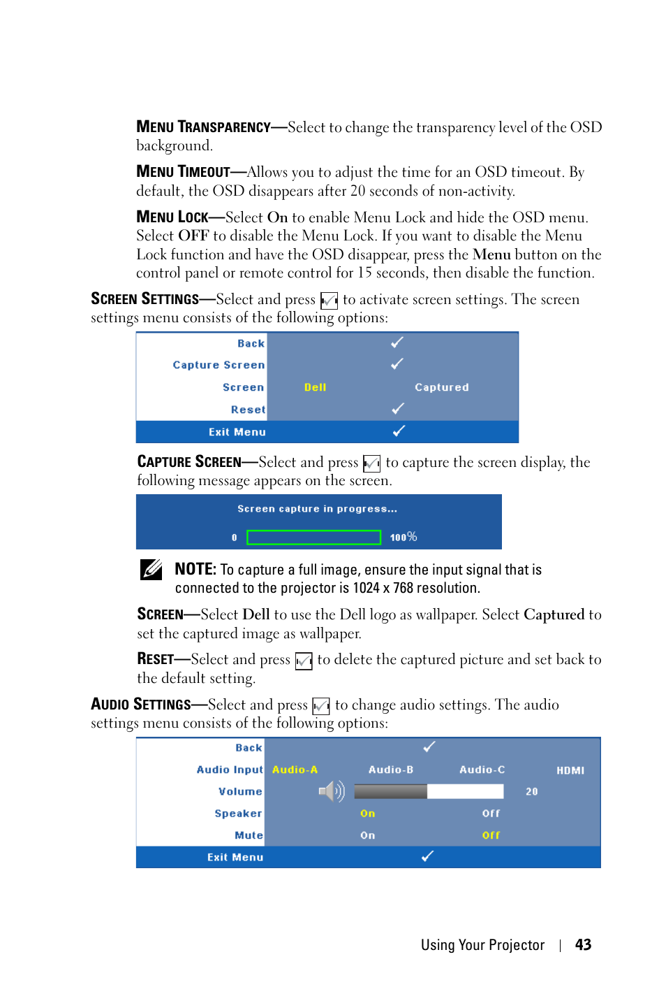 Dell 4210X Projector User Manual | Page 43 / 81