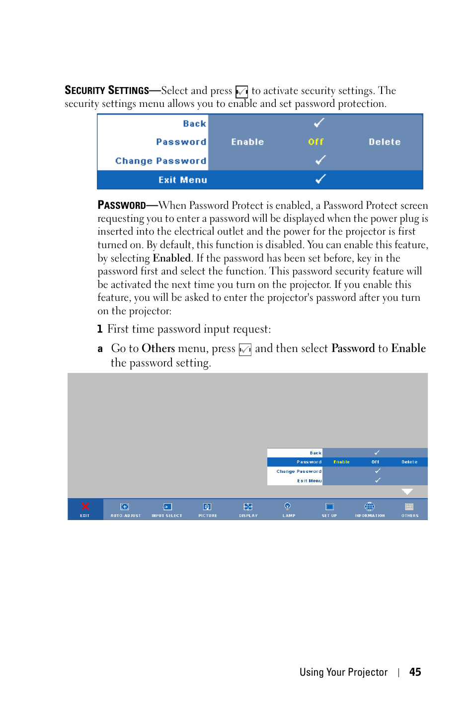 Dell 4210X Projector User Manual | Page 45 / 81