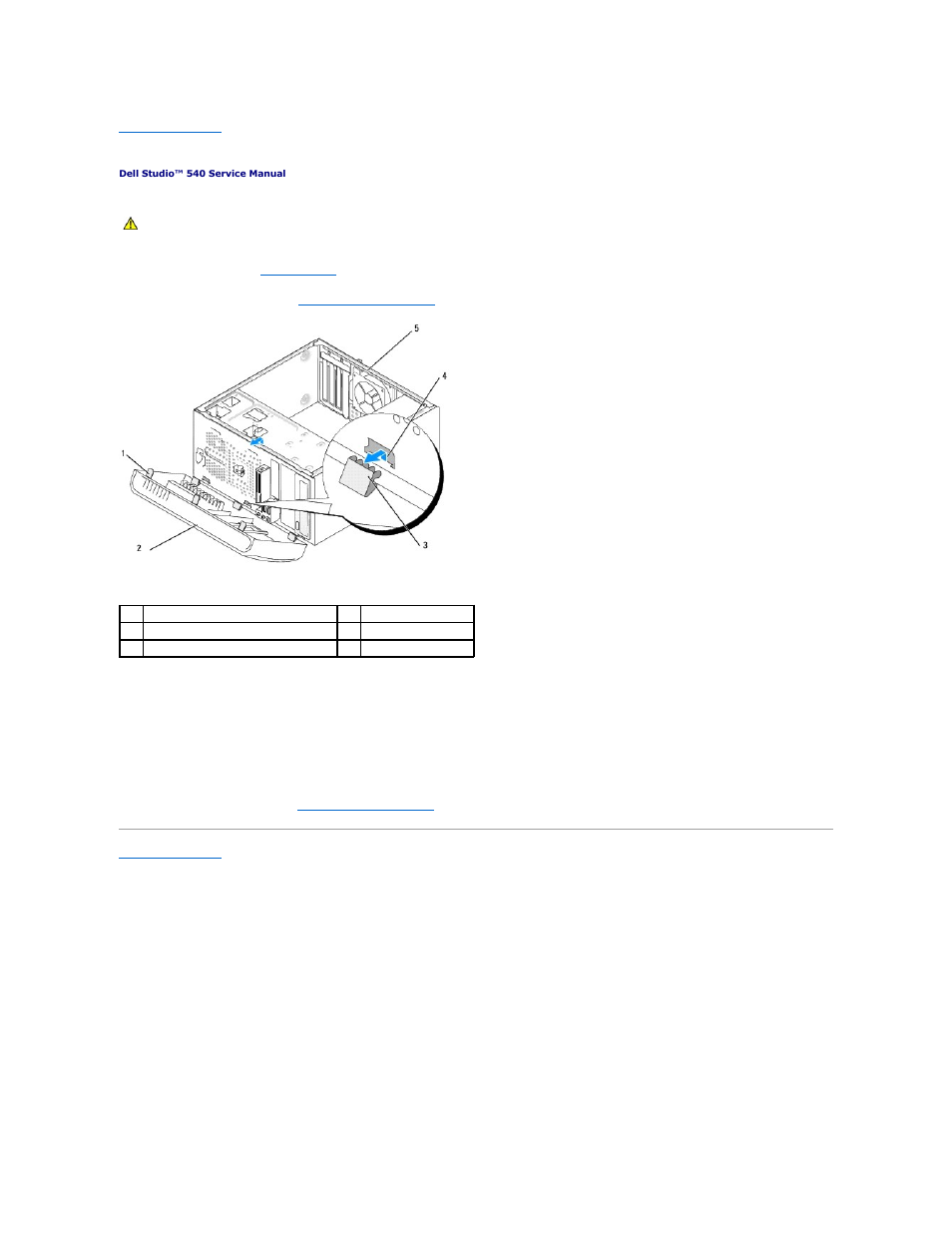 Replacing the front panel | Dell Studio Desktop D540 (Late 2008) User Manual | Page 20 / 36