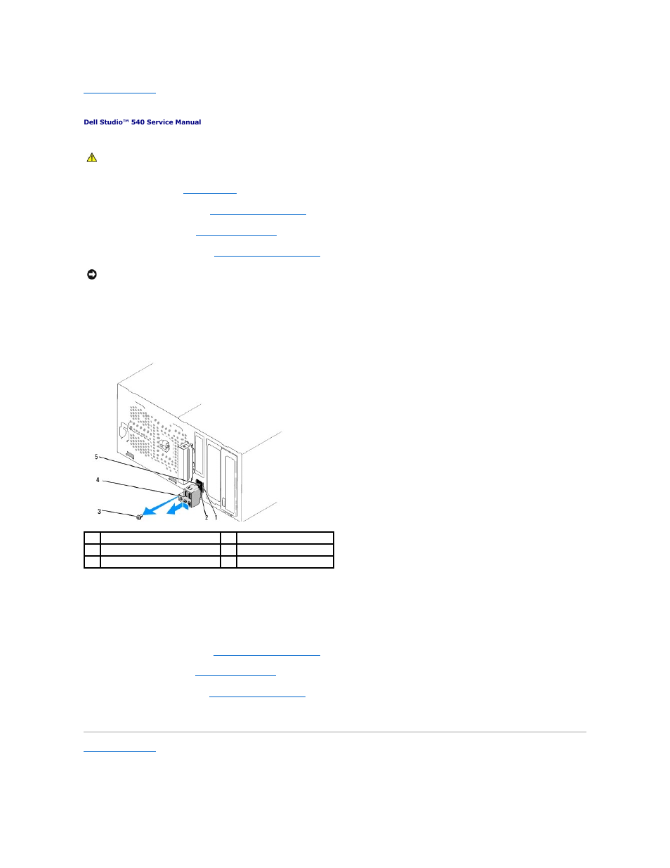 Replacing the front i/o panel | Dell Studio Desktop D540 (Late 2008) User Manual | Page 21 / 36