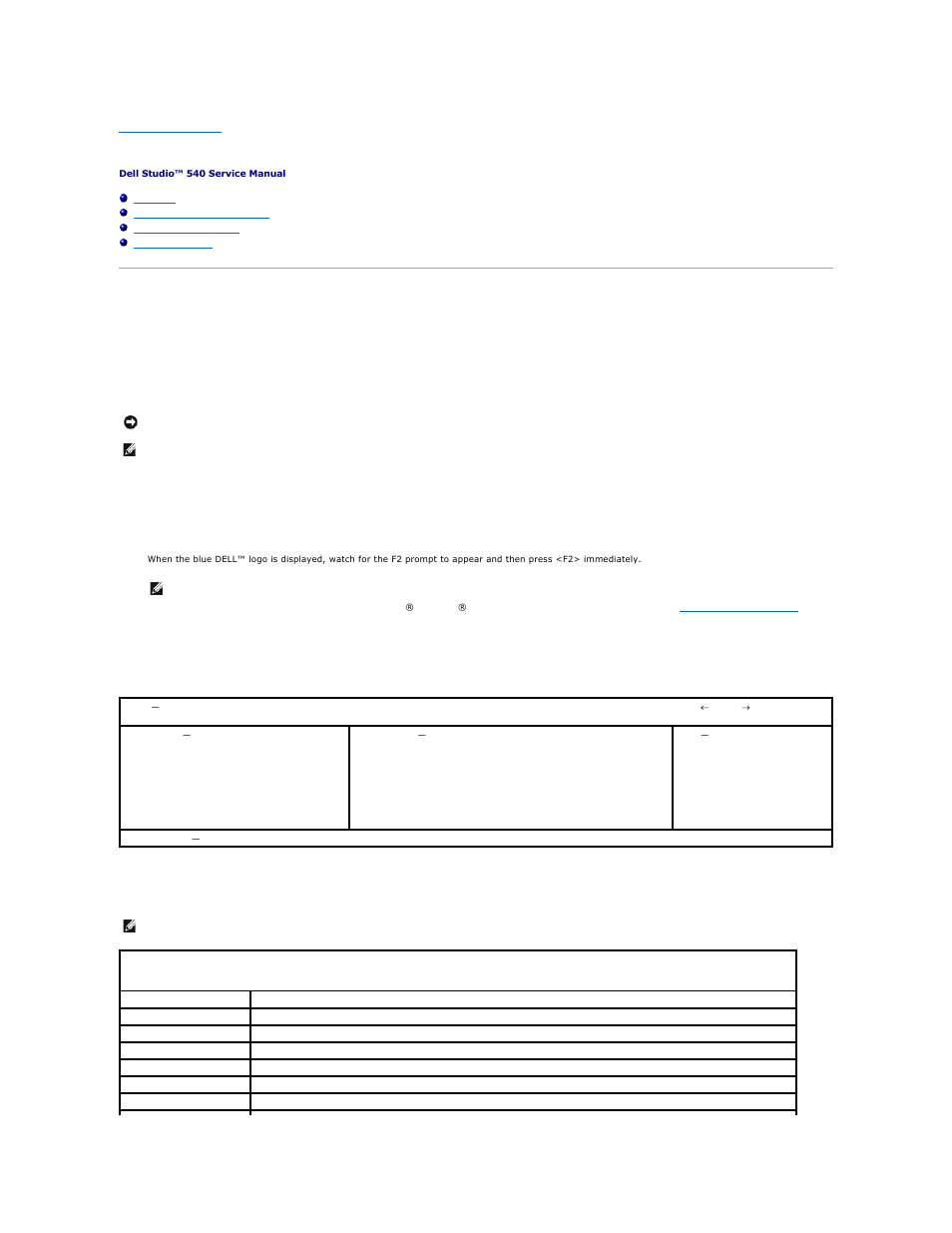 System setup, Overview, Entering system setup | System setup options | Dell Studio Desktop D540 (Late 2008) User Manual | Page 29 / 36