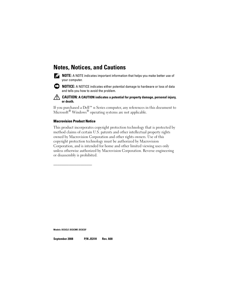 Dell Vostro 220 (Late 2008) User Manual | Page 2 / 76