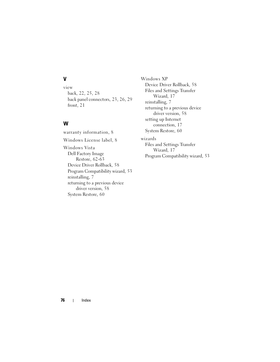 Dell Vostro 220 (Late 2008) User Manual | Page 76 / 76