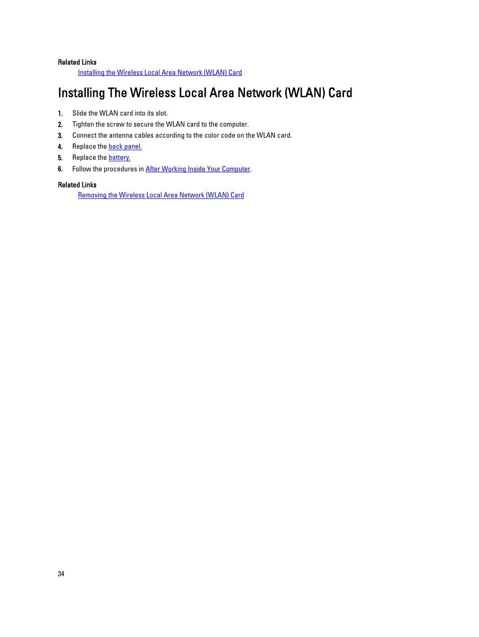 Dell Latitude E5520M (Early 2011) User Manual | Page 34 / 111
