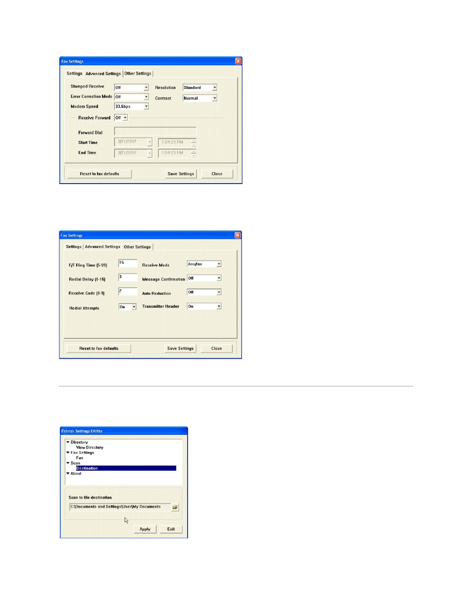 Scan, Other settings | Dell 1125 Mono Laser MFP User Manual | Page 102 / 111
