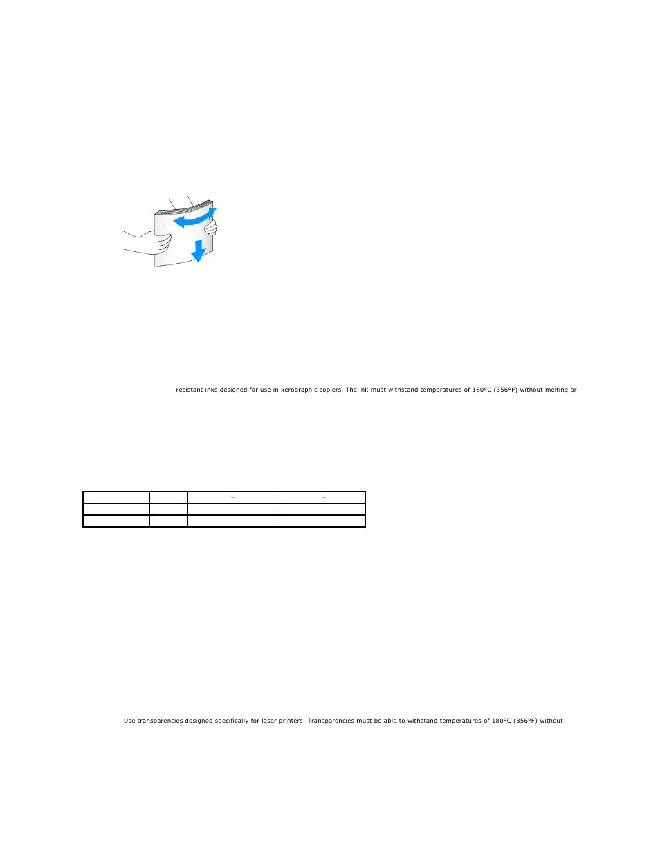 Transparencies | Dell 1125 Mono Laser MFP User Manual | Page 18 / 111